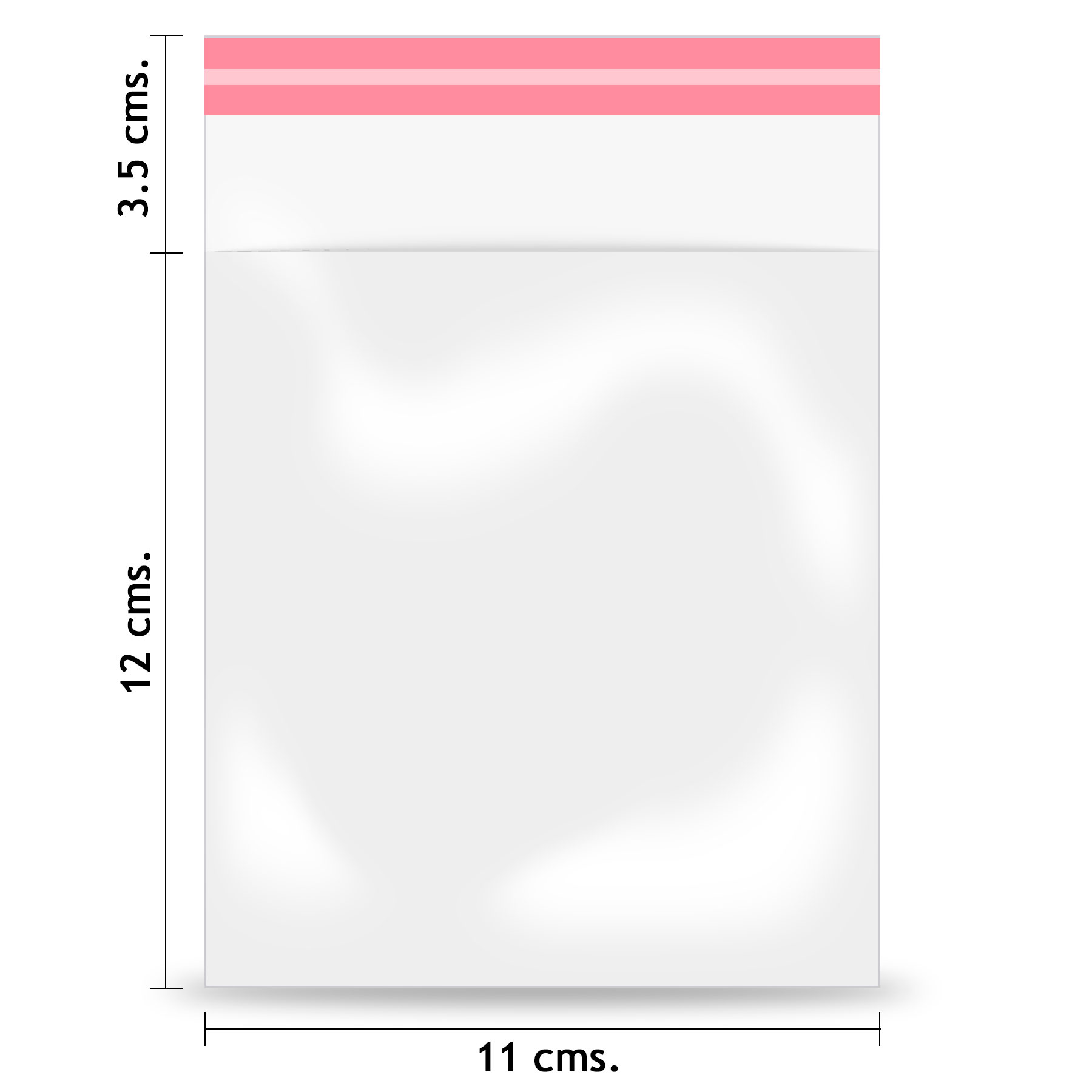 Sobre Poli/Bopp Dart 11 x 12 + 3.5 cm C/25 C/Adh.