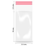 Sobre Poli/Bopp Dart 5.5 x 10 + 3.5 cm C/25 C/Adh.