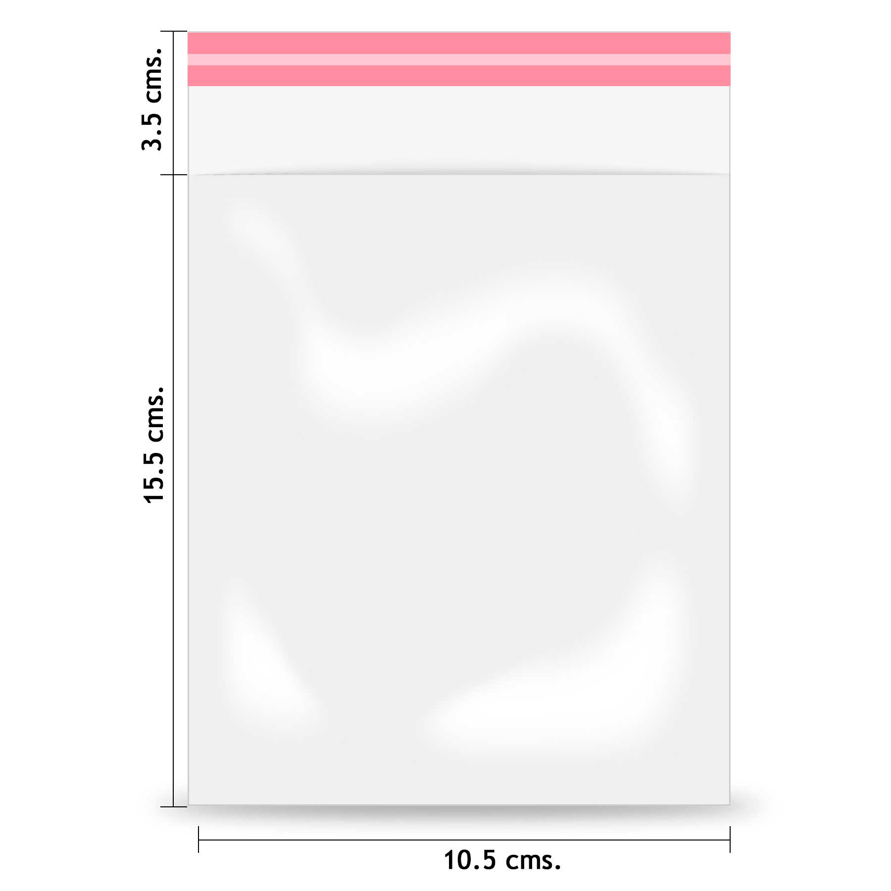 Sobre Poli/Bopp Dart 10.5 x 15.5 + 3.5 cm. C/25 C/Adh.