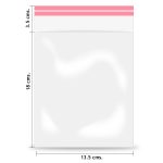 Sobre Poli/Bopp Dart 13.5 x 18 +3.5 cm C/25 C/Adh.