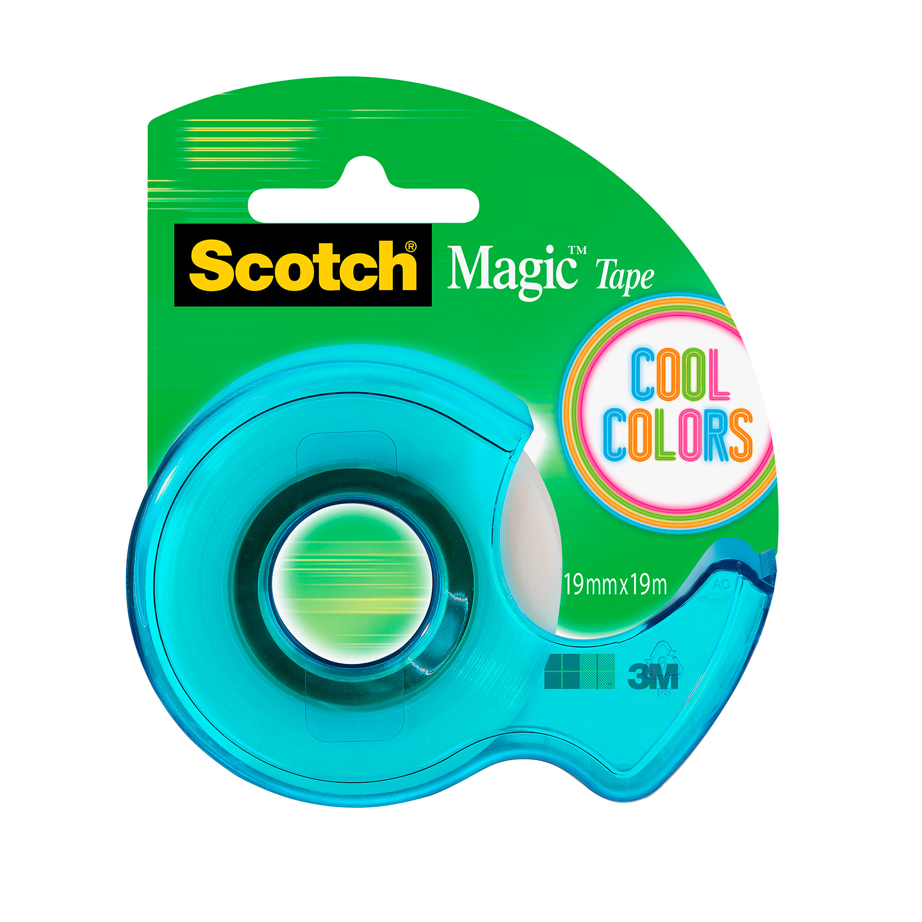 Cinta Adhesiva Mágica con Despachador Scotch 122C, Rollo 19 x 16.5 m