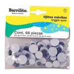 Ojitos Moviles Barrilito E009 10/12/14Mm Diam. C/66 Surtido