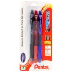 Bolígrafo Retráctil Punto Fino 0.5 mm Pentel Energel X Bl/3