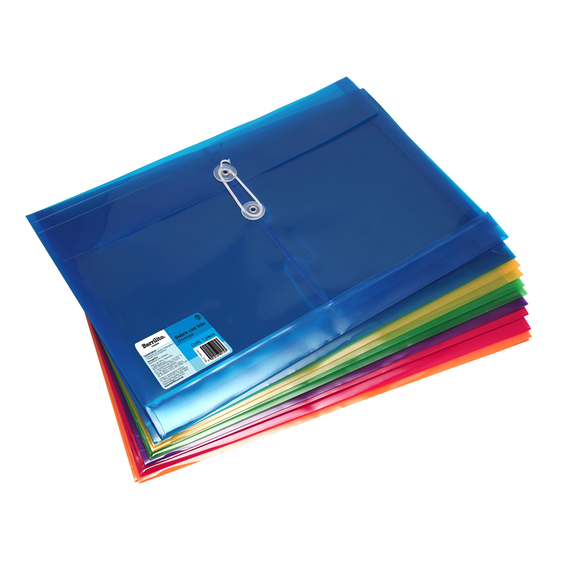 Sobre Protector C/Rondana Barrilito Carta Horizontal Translúcido