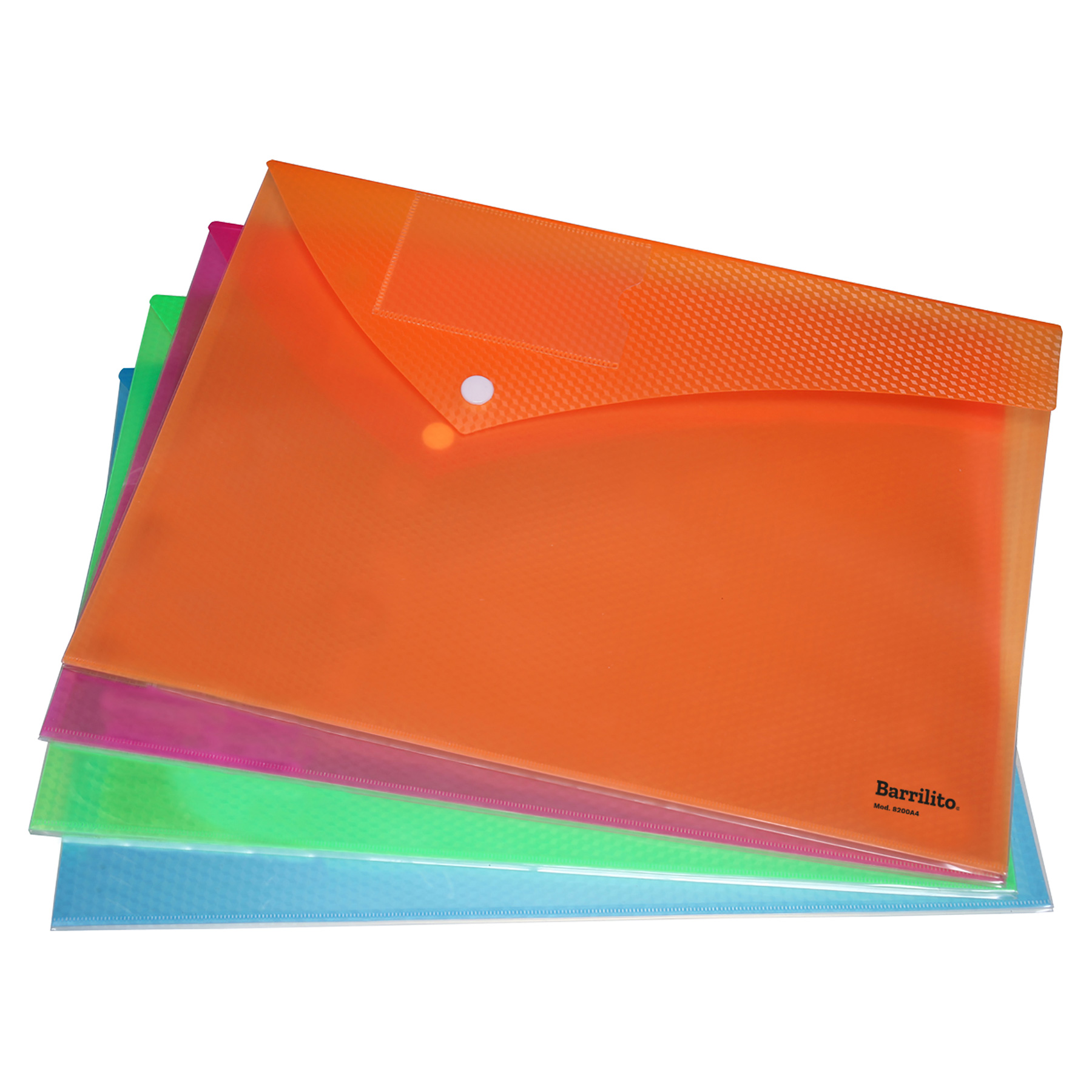 Sobre Protector C/Broche Barrilito Carta Horizontal, Colores Surtidos