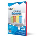 Sobre Protector con Rondana Fortec Oficio Vertical Rojo