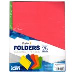 Folder Intensos Fortec Arcoiris C/25 Carta, Colores Surtidos