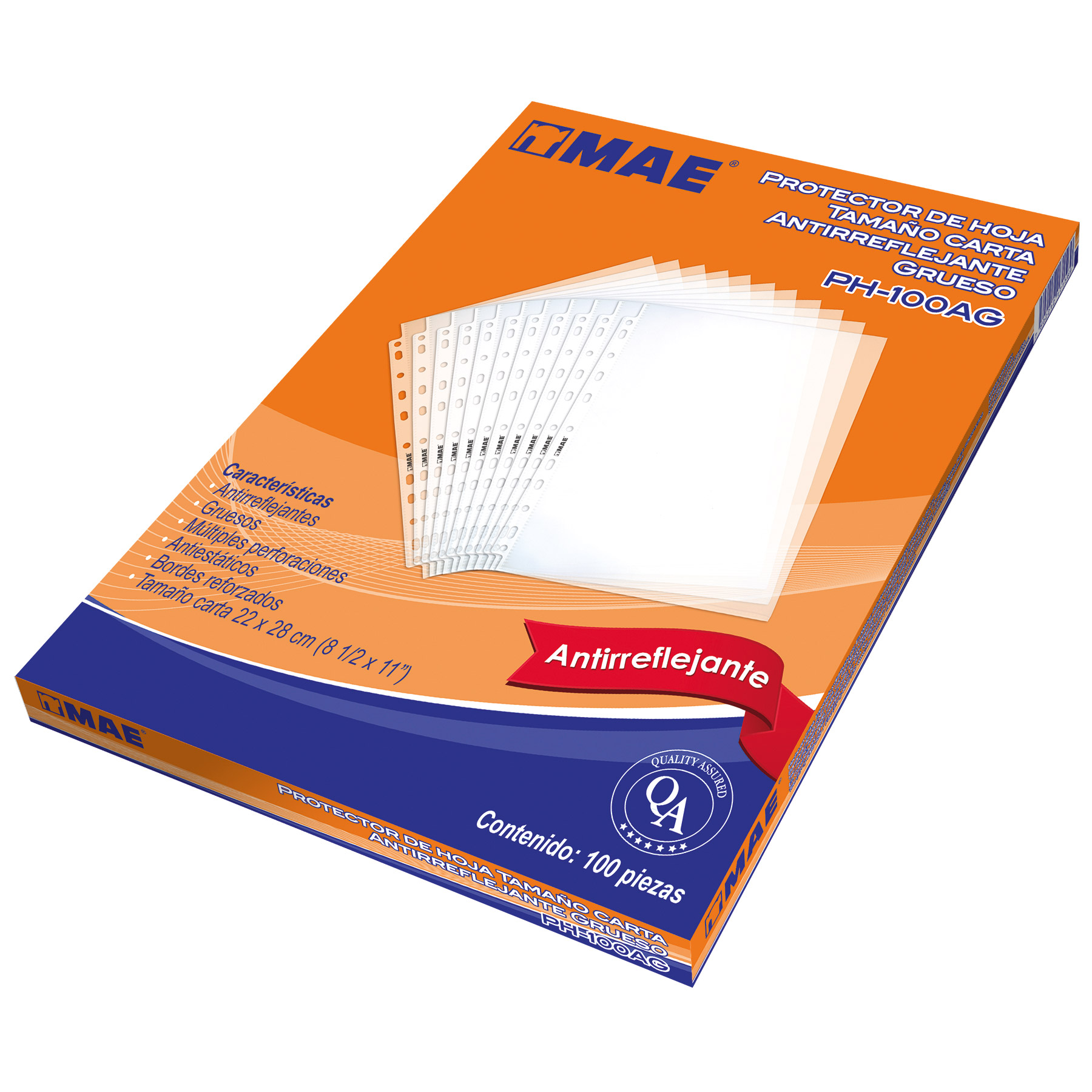 Protector de Hojas MAE PH-100AG Carta Grueso