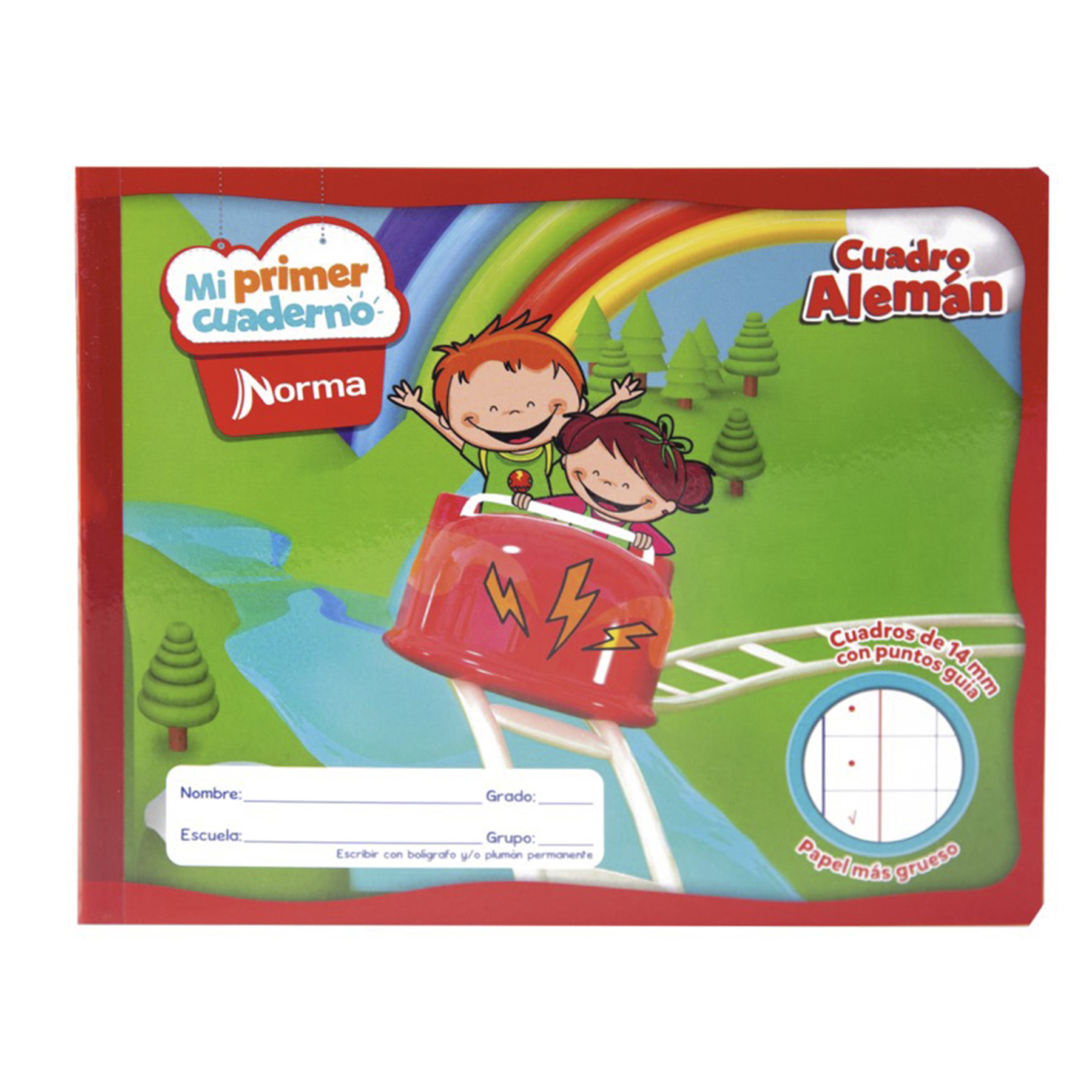 Mi Primer Cuaderno Forma Italiano Cosido Norma 834051 Cuadro Alemán 72 h.