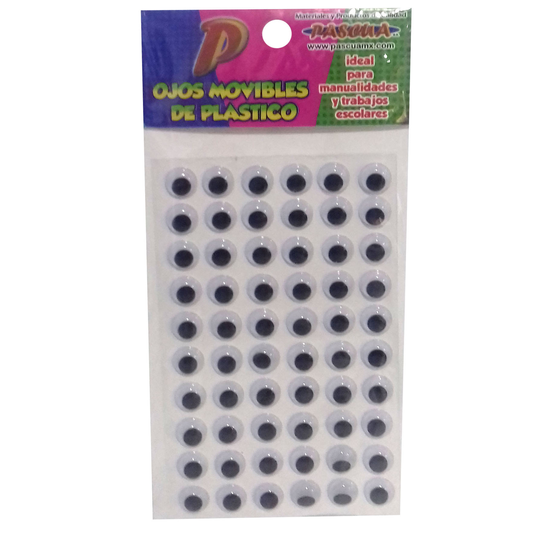 Ojitos Moviles Pascua Ojo-Mov12-60 12 Mm. Bl/60 C/Adh.