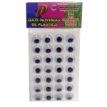 Ojitos Moviles Pascua Ojo-Mov18-28 18 Mm. Bl/28 C/Adh.