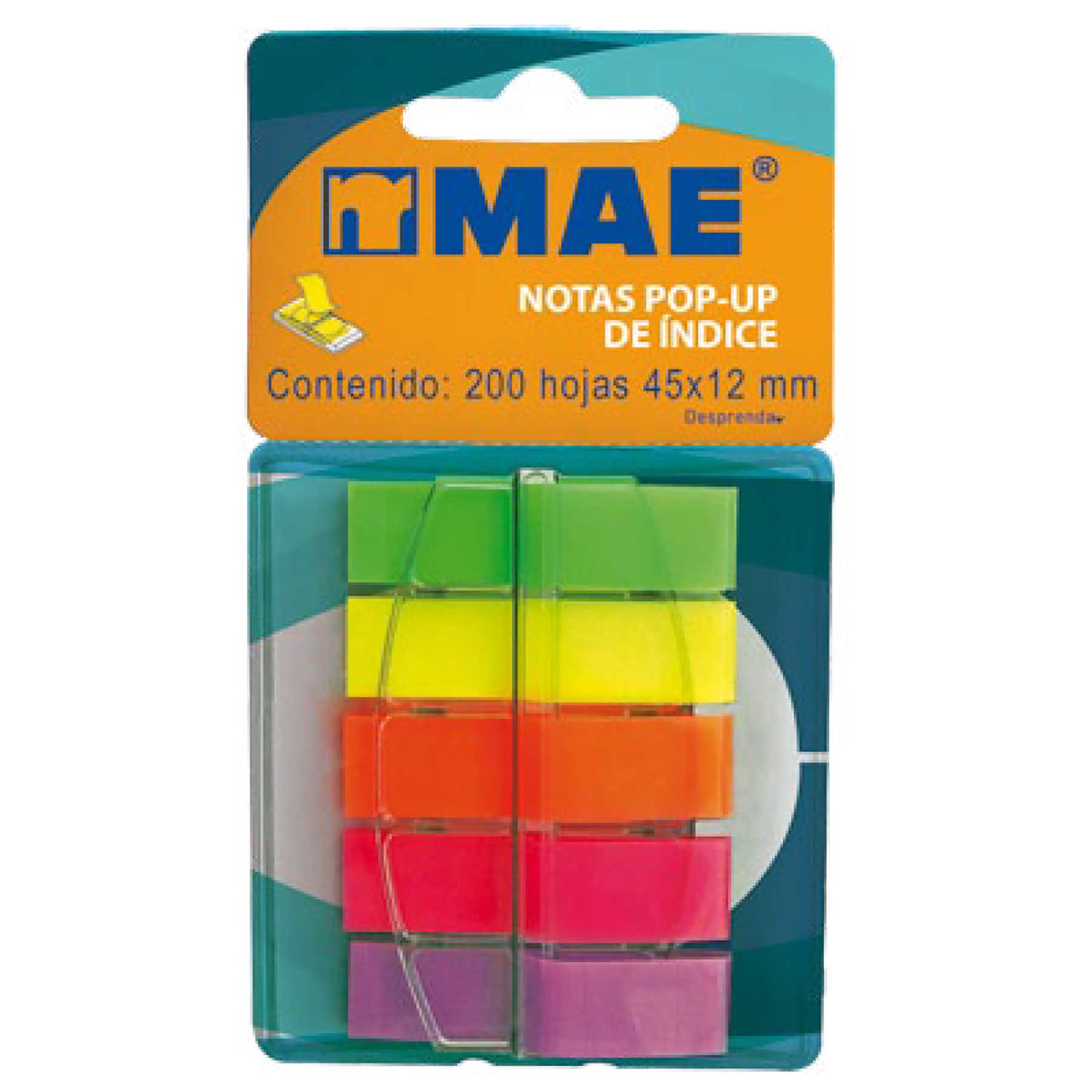 Banderitas MAE con Despachador 4.5 x 1.2 cm Bl/200