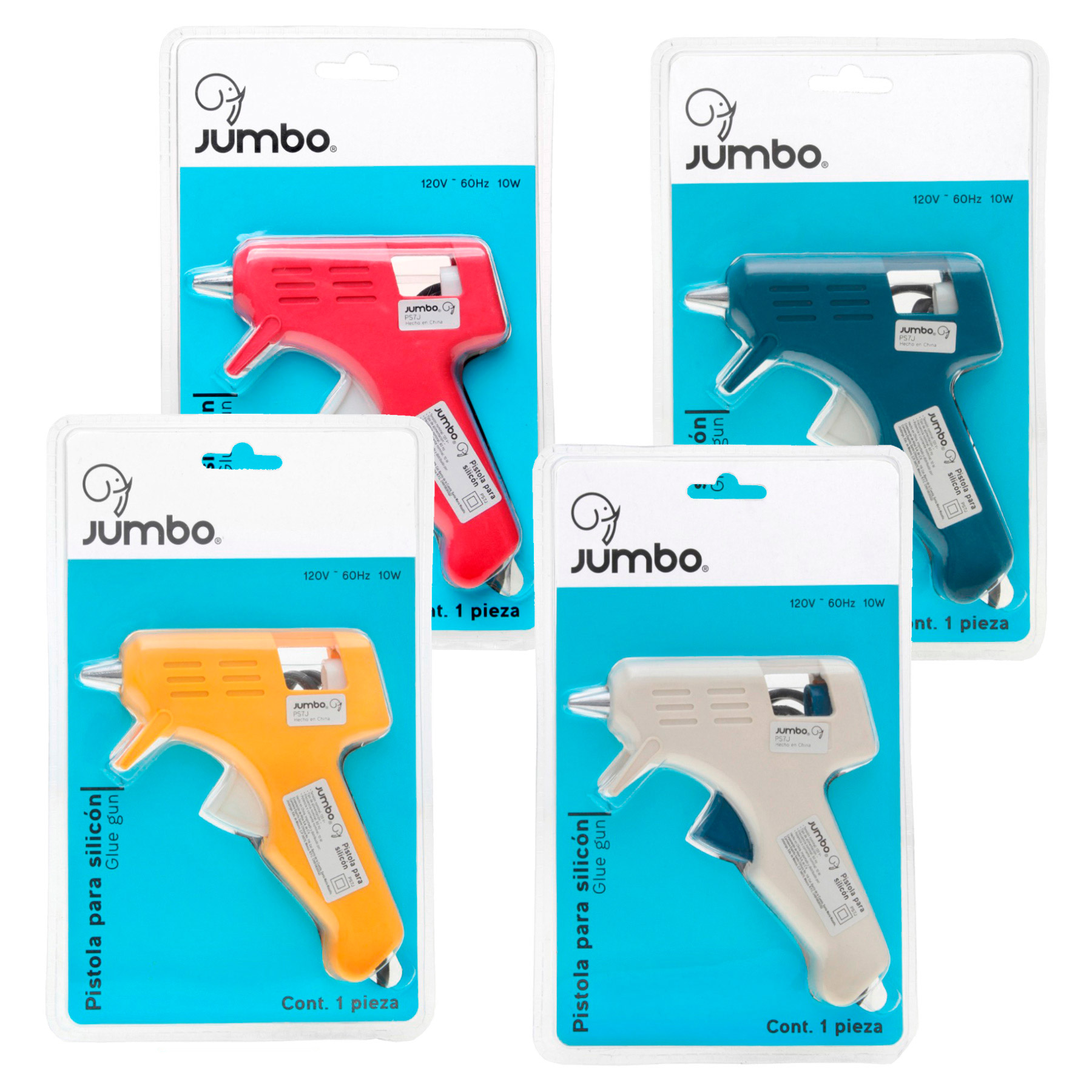 Pistola Silicón Jumbo Chica para Barra 7 mm