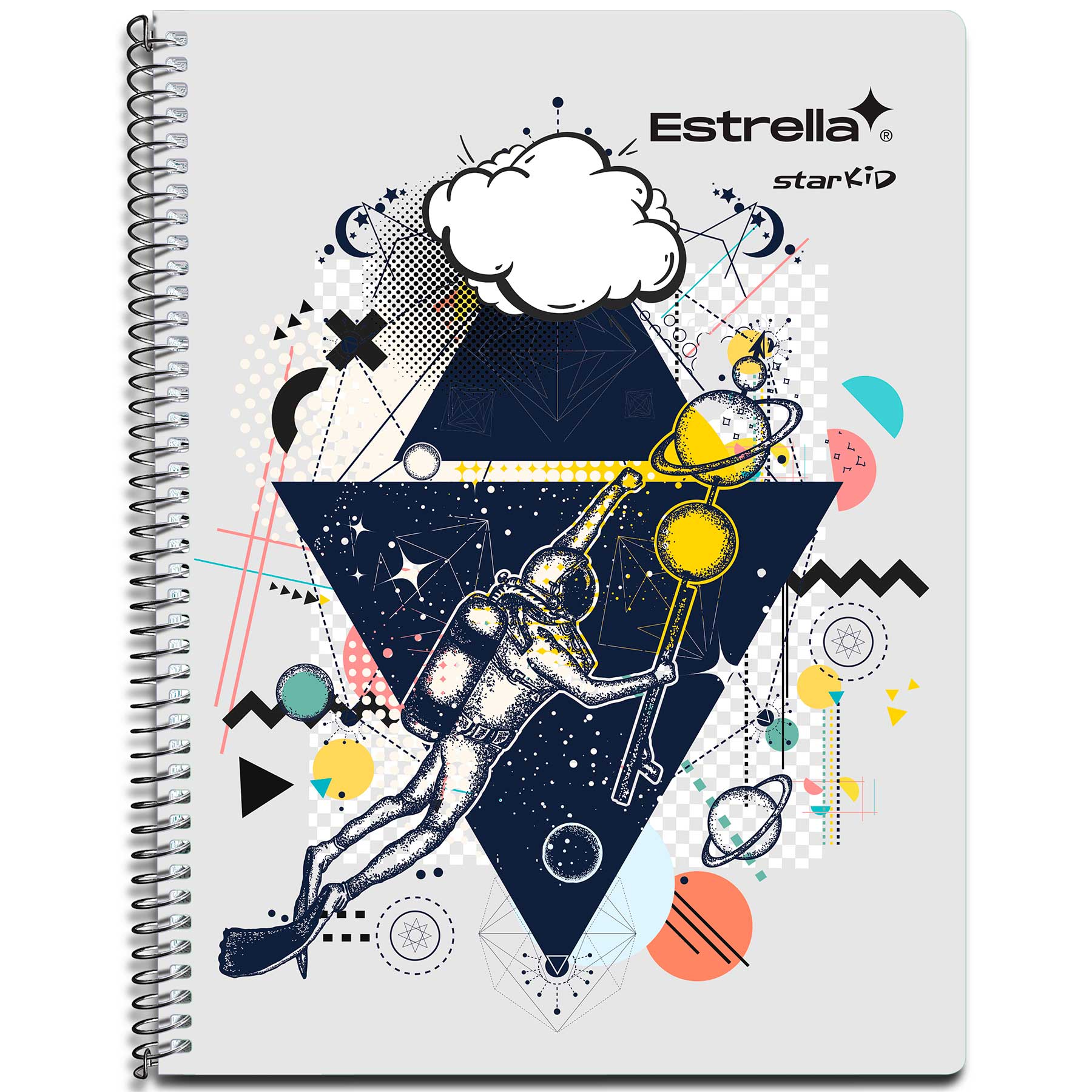 Cuaderno Profesional Estrella Starkid 0459 Cuadro Chico 100 h.
